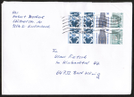 Bund Heftblatt 10/10/50/80 Pf SWK aus MH zu 3,- DM als portoger. Heftblatt-EF auf Inlands-Brief 14x20 cm von 1993-2002 mit �bergehendem Stempel