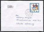 Bund 1699 als portoger. EF mit 100 Pf Wohlfahrt 1993 / Oberndorf auf Inlands-Brief bis 20g von 1993-1997