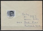 Bund 434 als portoger. EF mit 20 Pf Alfred Delp EZM aus Widerstands-Block 3 auf Inlands-Brief bis 20g von 1964-1966