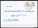 Bund 914 als portoger. MeF mit 2x 30 Pf B+S - Serie aus Rolle im Buchdruck auf Inlands-Brief bis 20g von 1979-1982