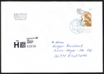 Bund 3514 als portoger. EF mit 270 Cent Ernst Barlach auf Prio-Brief 14x20 cm von 2022-heute, 20 cm lang, mit Einlieferungsschein