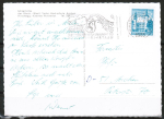 Ansichts-Postkarte mit 1,40 Schilling-Marke und Sondertarif-Stempel von Hirschegg / Kleinwalsertal von 1970 nach West-Deutschland