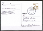 Bund 914 o.g. als portoger. EF mit 30 Pf B+S oben geschnitten aus MH im Buchdruck auf VGO-Postkarte von 1990-1991