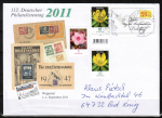 Bund 2882 als GA-Umschlag mit eingedruckter Marke 55 Cent Tag der Bfm. 2011 mit Blumen-Zusatz auf Inlands-Brief bis 20g von 2021, codiert