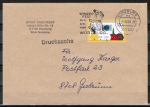 Bund 1472 als portoger. EF mit 100 Pf Jugendbriefmarkenausstellung EZM aus Block 21 auf Inlands-Drucksache 20-50g von 1990