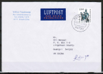 Bund 2307 als portoger. EF mit 2,20  SWK aus Rolle, Sicherheitsfarbe als "groer Rahmen", auf Luftpost-Brief 20-50g von 2009-2010 n. China/AnkStpl.