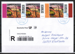 Bund 3985 als portoger. MeF mit 3x 125 Cent K�nstlerkolonie Nidden auf Inlands-�bergabe-Einschreibe-Brief 20-50g von 2026, codiert, B6 Format