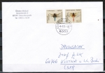 Bund 1546 / 1547 als portoger. Zdr.-EF mit 60 Pf Segellibelle und 60 Pf Heidelibelle auf Ausl.-Drucksache 20-50g von 1991 in die CSSR