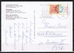Bund 981 als portoger. EF mit 50 Pf Tag der Briefmarke 1978 auf Auslands-Postkarte von 1978 in die CSSR