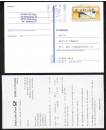 Bund ATM 5.1 - Marke zu 0,45 Euro als portoger. EF auf Inlands-Postkarte von 2009, codiert, Marke aus der Briefstation Frankfurt, mit Quittung