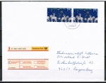 Bund 2282 als portoger. MeF mit 2x 153 Cent Guericke auf Nichtstandard-Einwurf-Einschreibe-Brief 14x18 cm von 2002