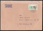 Bund 1038+1140 o.g. als portoger. Zdr.-EF mit grner 50 Pf + 80 Pf B+S als Zdr. oben geschnitten aus MH auf Inlands-Brief 20-50g von 1982-1989, 14x20 cm
