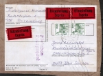 Bund 920 als portoger. MeF mit 2x 200 Pf B+S - Serie aus Rolle auf Inlands-Eil-Pckchen-Adresse von 1978