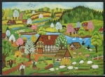 Ansichtskarte von Mila Bruck - "Die vier Jahreszeiten - Frühling" (1980)