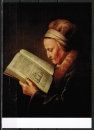 Ansichtskarte von Gerard Dou (1613-1675) - "Rembrandt's Mutter"