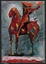 Ansichtskarte von Marino Marini (1901-1980) - "Rotes Pferd" (1952)