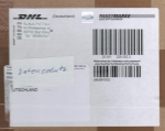 Hier eine "Paketmarke" der Deutschen Post AG / DHL ...