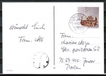 Bund 1385 als portoger. EF mit 70 Pf Wohlfahrt 1988 auf Auslands-Postkarte von 1988 nach Polen, vs. AnkStpl.