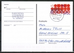 Bund 3019 als portogerechte EF mit 45 Cent Dessau auf Inlands-Postkarte von 2013-2019, codiert