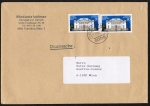 Bund 1625 als portoger. MeF mit 2x 80 Pf Staatsoper Berlin auf Auslands-Drucksache 50-100g von 1992 nach sterreich ohne AnkStpl., 14x20 cm