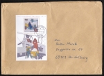 Bund 1947 als portoger. Block-EF mit 440 + 220 Pf Block: Tag der Briefmarke 1997 auf C5-Inlands-Brief über 2 cm Dicke von 1997-2002