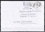 Bund 1939 als portoger. MeF mit 2x 110 Pf Marlene Dietrich auf Inlands-Kompakt-Brief 20-50g von 1997-2002, codiert
