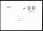 Bund 1468 als portoger. MeF mit 2x 45 Pf SWK aus Rolle auf A-Brief vom ZAG Bsingen von 1993 in die Schweiz, 14x20 cm
