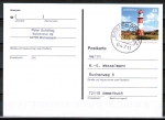 Bund 2942 als portoger. EF mit 45 Ct. Kleiner Leuchtturm Borkum auf Inlands-Postkarte von 2012-2019, codiert