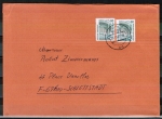 Bund 1342 als portoger. MeF mit 2x 80 Pf SWK aus Rolle auf VGO-Auslands-Brief 20-100g vom März 1991 nach Frankreich