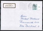 Bund 1342 als portoger. EF mit 80 Pf SWK aus Bogen mit Rand auf Inl.-Brief bis 20g von 1987-1989