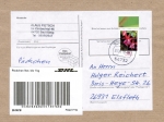 Bund 3190 als portoger. EF mit 400 Cent Blumen-Serie vom Bogen mit OR / UR auf Inlands-Päckchen-Adresse bis 1 kg von 2016-2018, mit Label