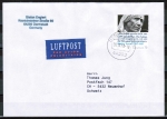 Bund 2813 als portoger. EF mit 70 Cent Mutter Teresa auf Europa-Brief bis 20g von 2010 in die Schweiz, codiert