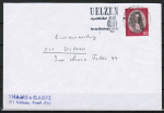 Bund 518 als portoger. EF mit 30 Pf G. W. Leibnitz auf Inlands-Brief bis 20g von 1966-1968
