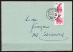 Bund 698 als portoger. MeF mit 2x 30 Pf Unfallverhtung aus Rolle auf Inlands-Brief 20-50g von 1972-1974