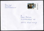 Bund 3753 als portoger. EF mit 160 Cent Max Reger auf C5-Inlands-Brief von 2023-2024, ca. 23 cm lang