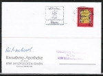 Bund 770 als portoger. EF mit 40 Pf R. v. Gandersheim auf Inlands-Postkarte von 1974-1978