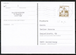 Bund 914 LS u.g. als portoger. EF mit 30 Pf B+S unten geschnitten aus Letterset-MH auf VGO-Postkarte von 1990-1991