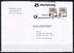 2x 15 Cent Blumen auf Dialogpost, die zu Prfzwecken von der Post geffnet wurde - zur Mitkenntnis eingestellt - nicht zu verkaufen !