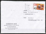 Bund 812 als portoger. EF mit 40 Pf Fussball-WM auf Inlands-Brief bis 20g vom Mai-Juni 1974, rs. Skl.-Klappe