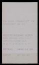 Automaten-Quittung von 6000 Frankfurt 70 von 1985 mit falscher Jahreszahl 1995 auf der Quittung, 1. / altes Quittungspapier !