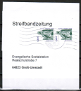 Bund 2375 als portoger. MeF mit 2x 0,40  SWK aus Rolle auf Inlands-Streifbandzeitung 50-100g von 2004-2011