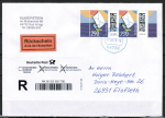 Bund 3876 als portoger. MeF mit 2x 290 Cent Briefe-Dauerserie aus Bogen auf Inl.-�berg.-EinschreibeR�ckschein-Brief bis 20g von 2025-2026, codiert