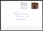 Bund 1018 als portoger. EF mit 110 Pf Hildegard von Bingen auf Inlands-Brief bis 20g von 1997-2002, codiert