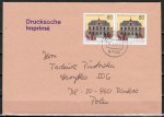 Bund 1566 als portoger. MeF mit 2x 80 Pf Wohlfahrt 1991 auf Auslands-Drucksache 50-100g von 1991-1993 nach Polen, AnkStpl.