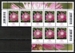 Frankaturwunsch: 8x 95 Cent Flockenblume aus Bogen auf schwerem C5-Übergabe-Einschreibe-Rückschein-Brief über 2 cm Dicke, 23 cm lang