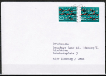 Bund 664 als portoger. MeF mit 2x 20 Pf Chemiefaser auf Inlands-Drucksache bis 20g von 1981