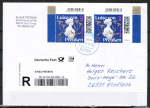 Bund 3955 als portoger. MeF mit 2x 180 Cent Luise von Preu�en auf Inlands-�bergabe-Einschreibe-Brief bis 20g von 2026, codiert
