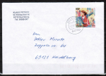 Bund 1778 als portoger. EF mit 100 Pf Sport 1995 / Reifenbung auf Inlands-Brief bis 20g von 1995-1997, codiert