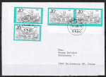 Bund 704 als portoger. MeF mit 4x 20 Pf Goslar auf Inlands-Brief bis 20g von 1986