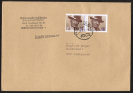 Bund 1561 als portoger. MeF mit 2x 100 Pf Hans Albers auf Briefdrucksache 50-100g von 1991-1993, 14x20 cm